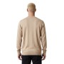 Pull col rond uni effet damier