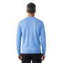 Pull col rond uni effet damier