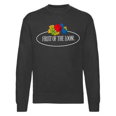 Gran logotipo de la sudadera con cuello redondo