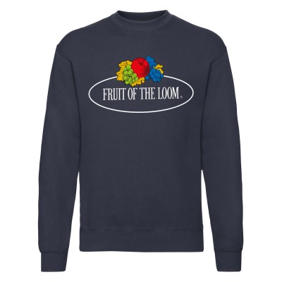 Gran logotipo de la sudadera con cuello redondo