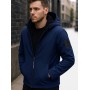 Veste Softshell Homme Zippée à Capuche – Intérieur Fourré – Patch Écusson