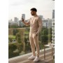 Ensemble survêtement homme 2 pièces à monogramme – Veste zippée col montant et pantalon jogging