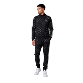 Ensemble survêtement homme 2 pièces à monogramme – Veste zippée col montant et pantalon jogging