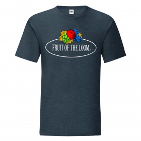 T-shirt de manga curta em torno do pescoço grande logotipo