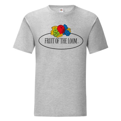 T-shirt de manga curta em torno do pescoço grande logotipo