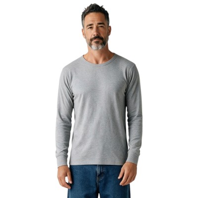 t-shirt thermique 13845 gris face