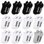 Lot of 12 Invisible Sneakers Sneakers Socks – Bass Socks – 4 black, 7 white and 1 gray