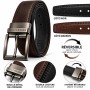 Ceinture Homme Réversible 100% Cuir Véritable – Noir et Marron – Boucle Métallique Pivotante – Élégante et Résistante