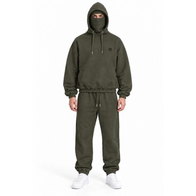 Jogging-Set der Männer - Hoodie mit integrierter Kagöser und Hose