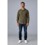 Men's Long Sleeve Men's Shirt – Polo Collar, Button and Chest Logo