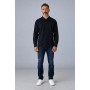 Chemise Homme Col Mao 100 % Coton – Manches Longues, Boutonnage Caché et Logo Brodé