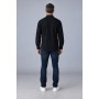 Chemise Homme Col Mao 100 % Coton – Manches Longues, Boutonnage Caché et Logo Brodé