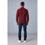 Chemise Homme Col Mao 100 % Coton – Manches Longues, Boutonnage Caché et Logo Brodé