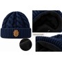Bonnet Femme en Grosse Maille Torsadée | Doublure Polaire Ultra Douce, Revers Côtelé & Écusson Signature