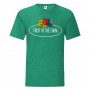 T-shirt de manga curta em torno do pescoço grande logotipo