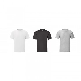 Conjunto de 3 manga curta t - shirts UNI Pescoço redondo