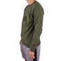 Sweat-shirt col rond uni