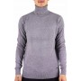 Pull col roulé uni