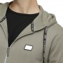 Einfarbiges Kapuzen-Sweatshirt mit Reißverschluss