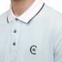 Einfarbiges Langarm-Poloshirt