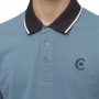 Einfarbiges Langarm-Poloshirt