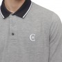 Einfarbiges Langarm-Poloshirt