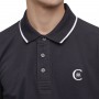 Einfarbiges Langarm-Poloshirt