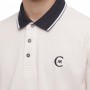 Einfarbiges Langarm-Poloshirt