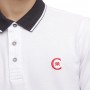 Einfarbiges Langarm-Poloshirt