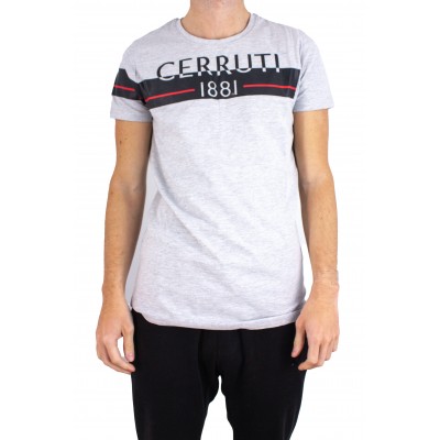 T-Shirts cerruti bande gris