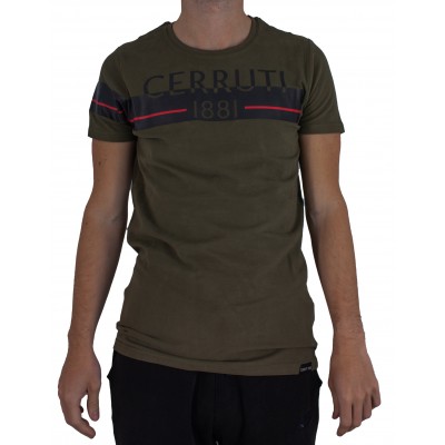 T-Shirts cerruti bande kaki