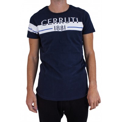 T-Shirts cerruti bande bleu marine