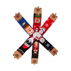Pack de 6 paires de chaussettes de Noël chaussette noel