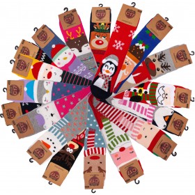 Pack de 6 paires de chaussettes noel Pack de 6 paires de chaussettes noel
