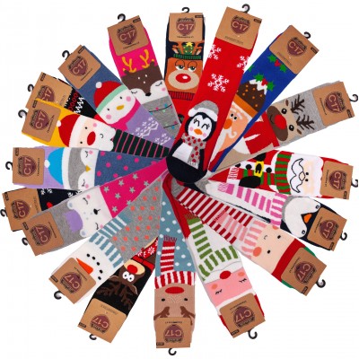 Packung von 6 Paar Socken Weihnachten