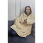 Plaid Mixed Hooded Sweat Sweat Size