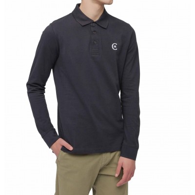 Polo manches longues uni