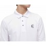 Einfarbiges Langarm-Poloshirt