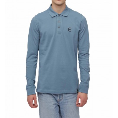 Polo manches longues uni