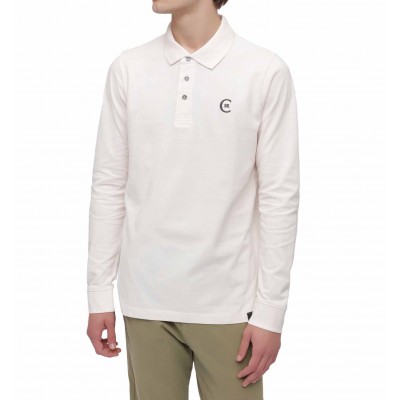 Polo manches longues uni