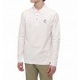 Einfarbiges Langarm-Poloshirt