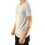 UNI manga curta t-shirt redondo grande logotipo