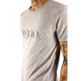 T-shirt uni manches courtes col rond grand logo