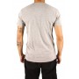 T-shirt uni manches courtes col V grand logo