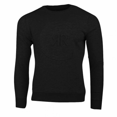 Sweat-shirt col rond gaufré