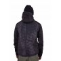 Chaqueta de bi-material con capucha