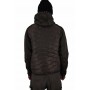 Chaqueta de bi-material con capucha