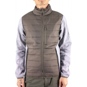 Veste bi-matière col montant Veste bi-matière col montant