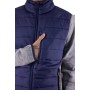 Bi-Material Jacke mit hohem Kragen