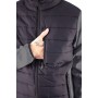 Bi-Material Jacke mit hohem Kragen